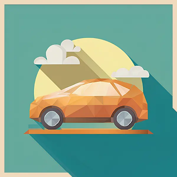  Flexibel anlegen - Symbolbild eines Auto vor Sonne und Wolken