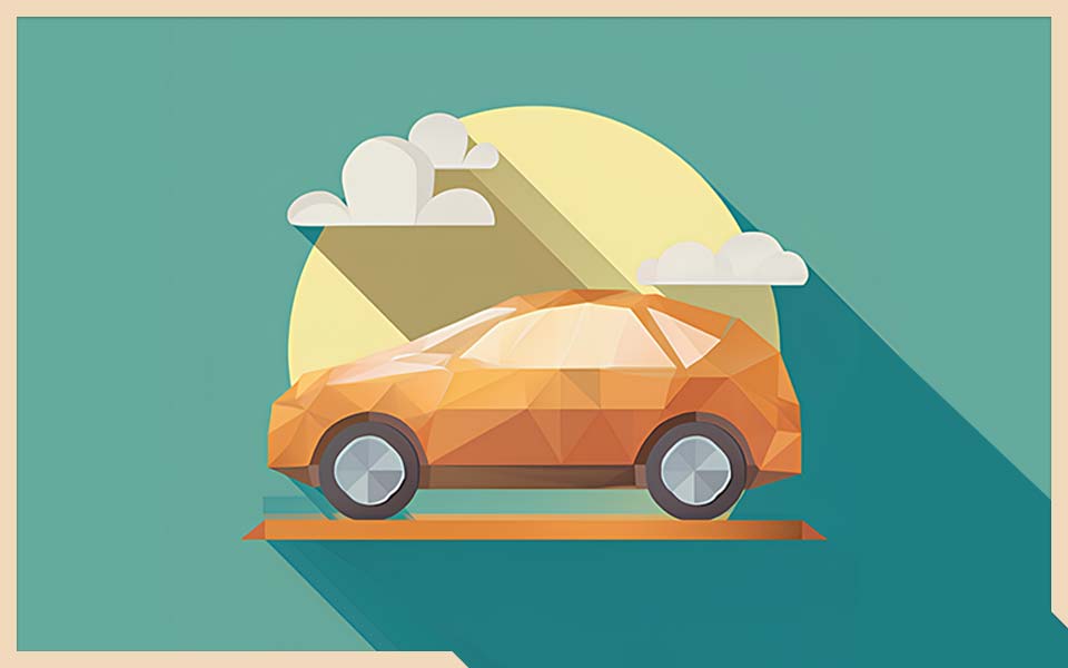  Flexibel anlegen - Symbolbild eines Auto vor Sonne und Wolken
