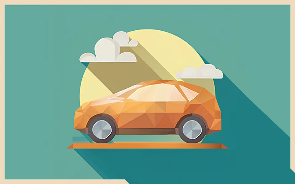  Flexibel anlegen - Symbolbild eines Auto vor Sonne und Wolken
